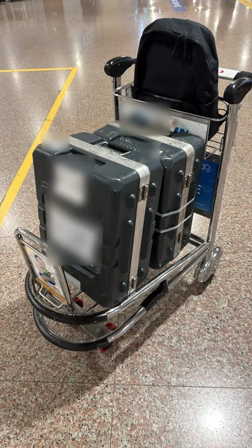 Secured OBC shipment prepared for onboard courier transport — photo 1