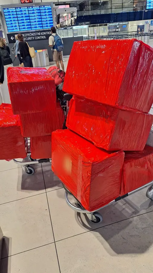 Secured OBC shipment prepared for onboard courier transport — photo 5