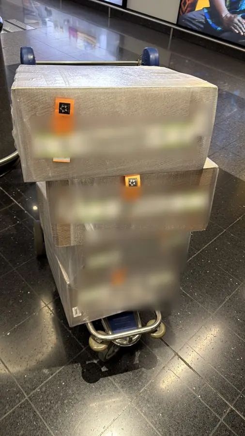 Secured OBC shipment prepared for onboard courier transport — photo 7