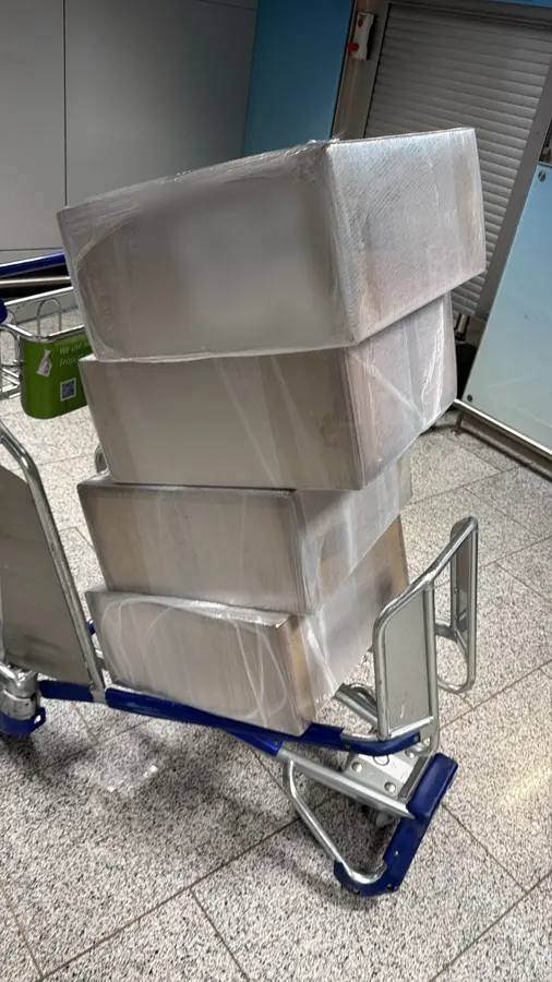 Secured OBC shipment prepared for onboard courier transport — photo 8