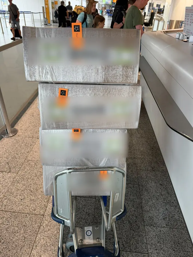 Secured OBC shipment prepared for onboard courier transport — photo 9