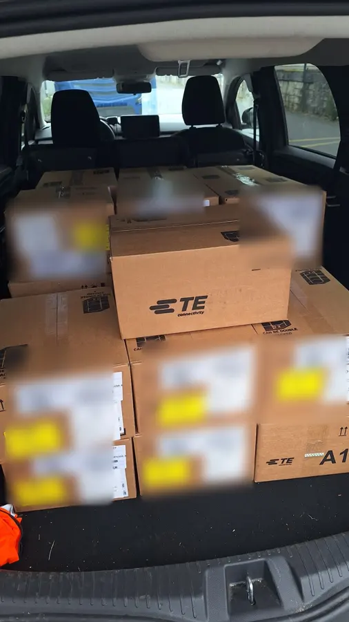 Secured OBC shipment prepared for onboard courier transport — photo 10