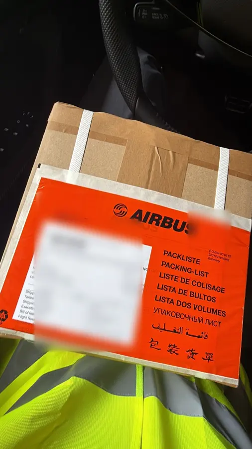 Secured OBC shipment prepared for onboard courier transport — photo 14