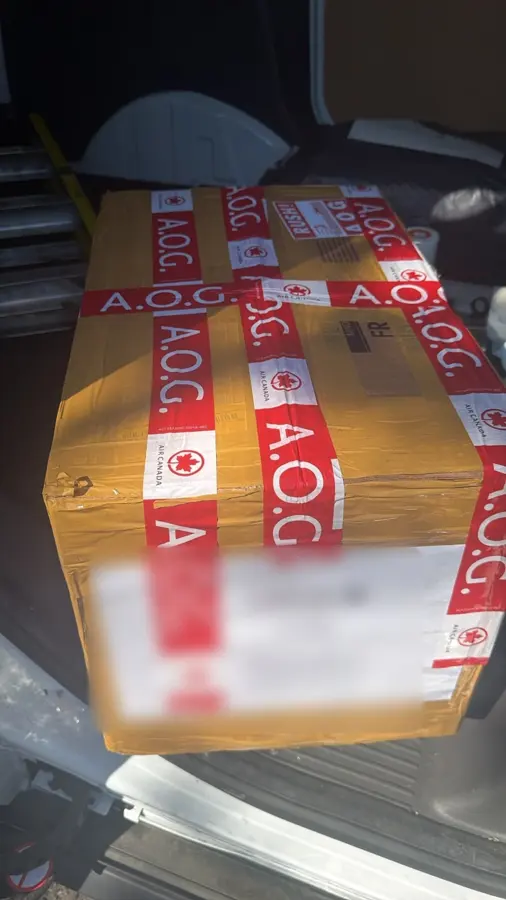 Secured OBC shipment prepared for onboard courier transport — photo 15