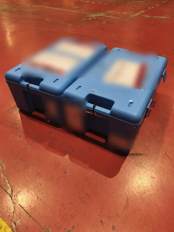 Secured OBC shipment prepared for onboard courier transport — photo 16